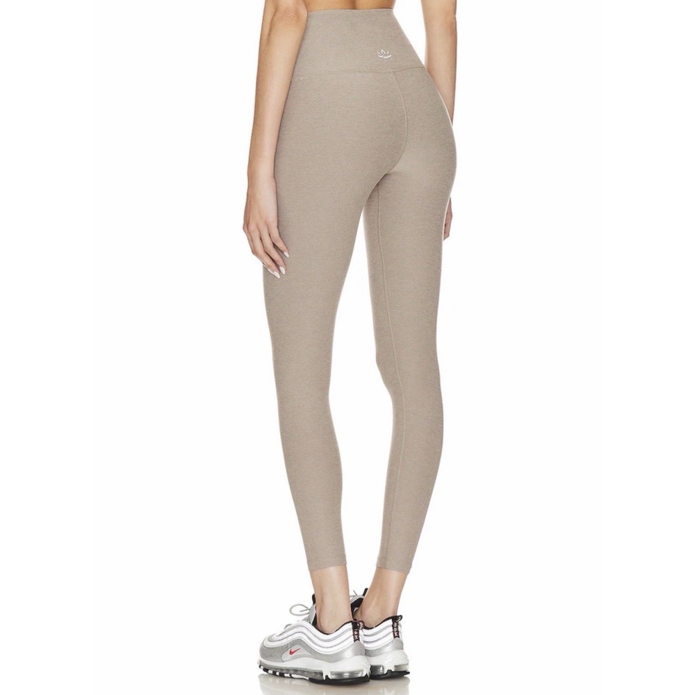 Beyond Yoga XL Spacedye Leggings Caught In The Midi High Waist Tan Beige Active